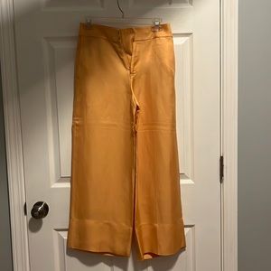 Golden yellow Wide Leg Club Monaco Pants Size 00